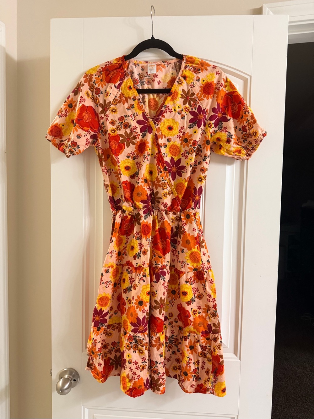 Gymboree mommy and me fall Dress with Orange & Yellow Blooms
